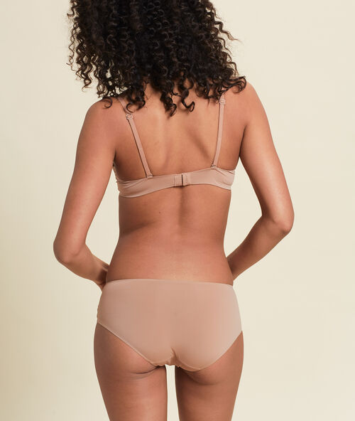 Bra n&deg;5 - microfibre natural padded bra sand.