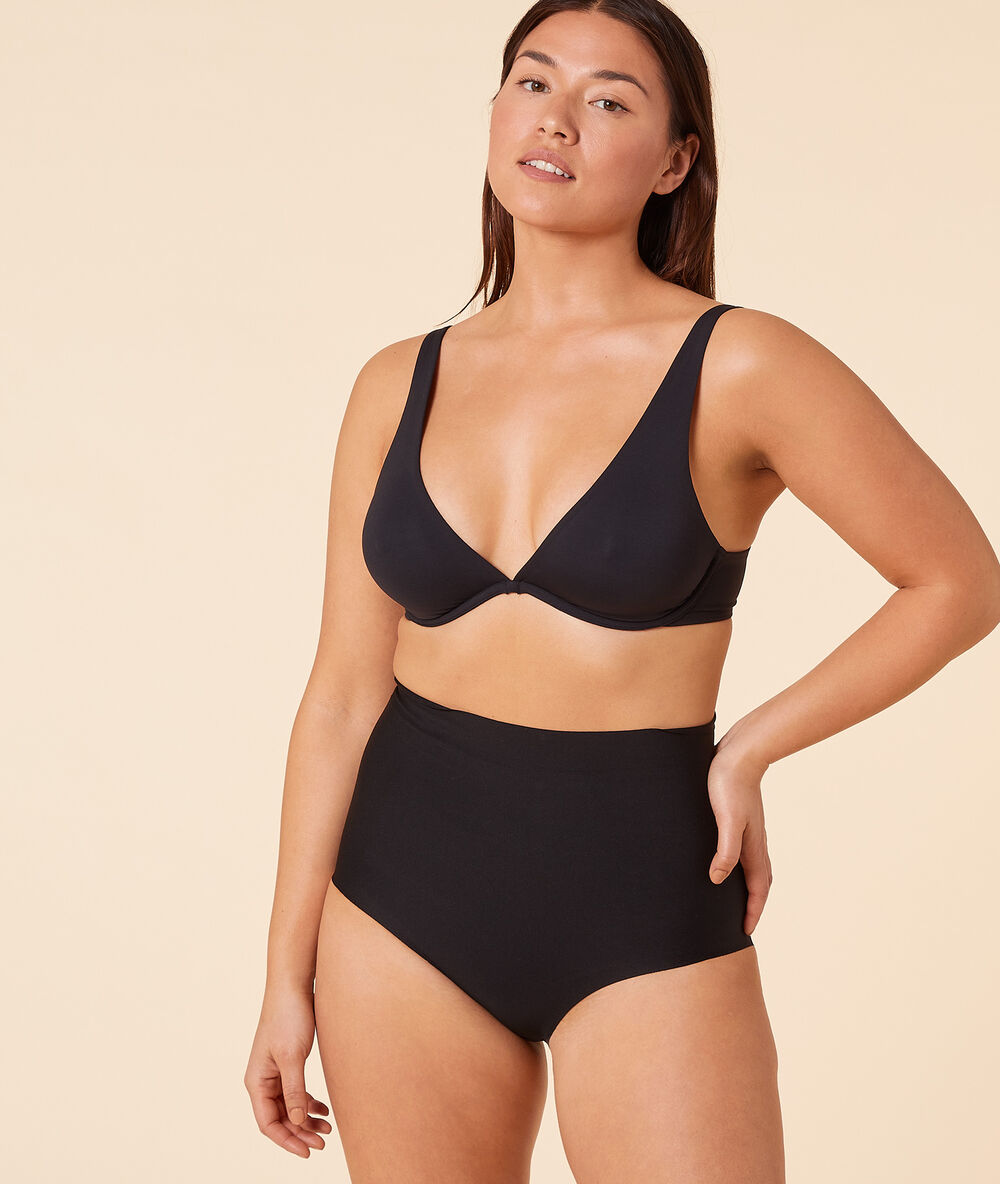 Culotte taille haute - maintien fort noir.