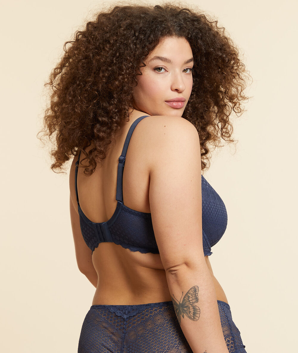 Bra n°4 - thin pads charcoal grey.