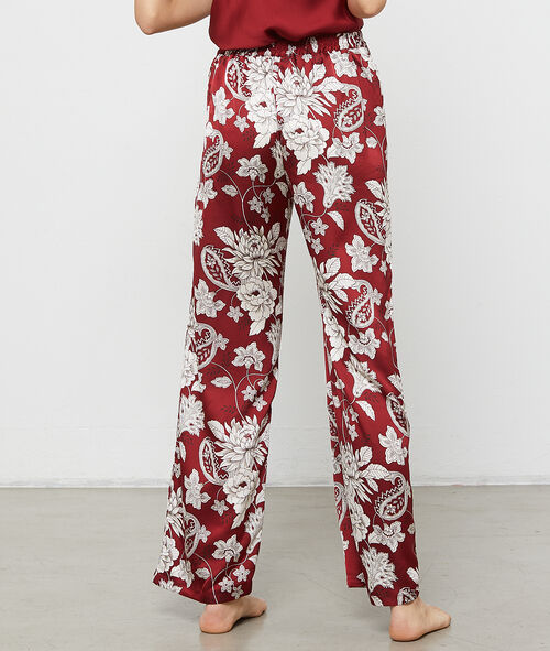 Floral print satin trousers Floral print satin trousers