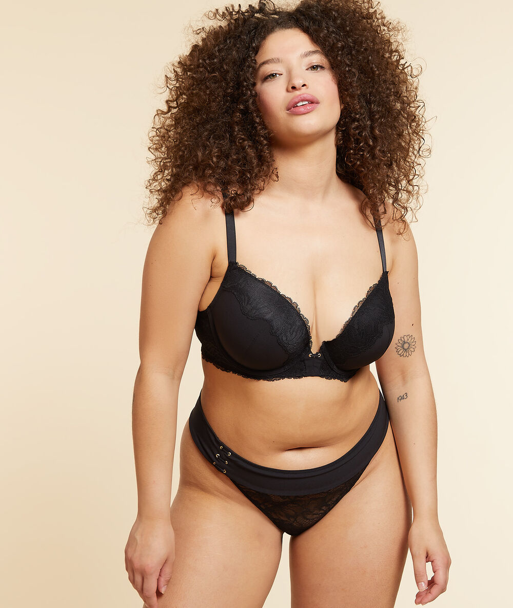 Bra n°5 - rounded ampliform black.