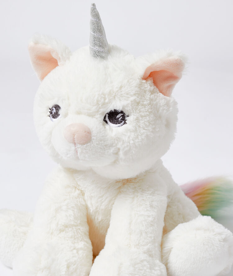 Cat unicorn pyjama pouch ecru.