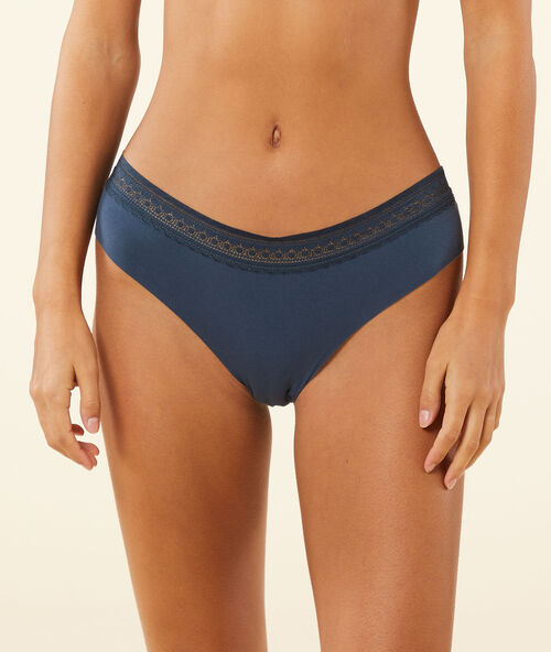 Cotton shorty navy blue.