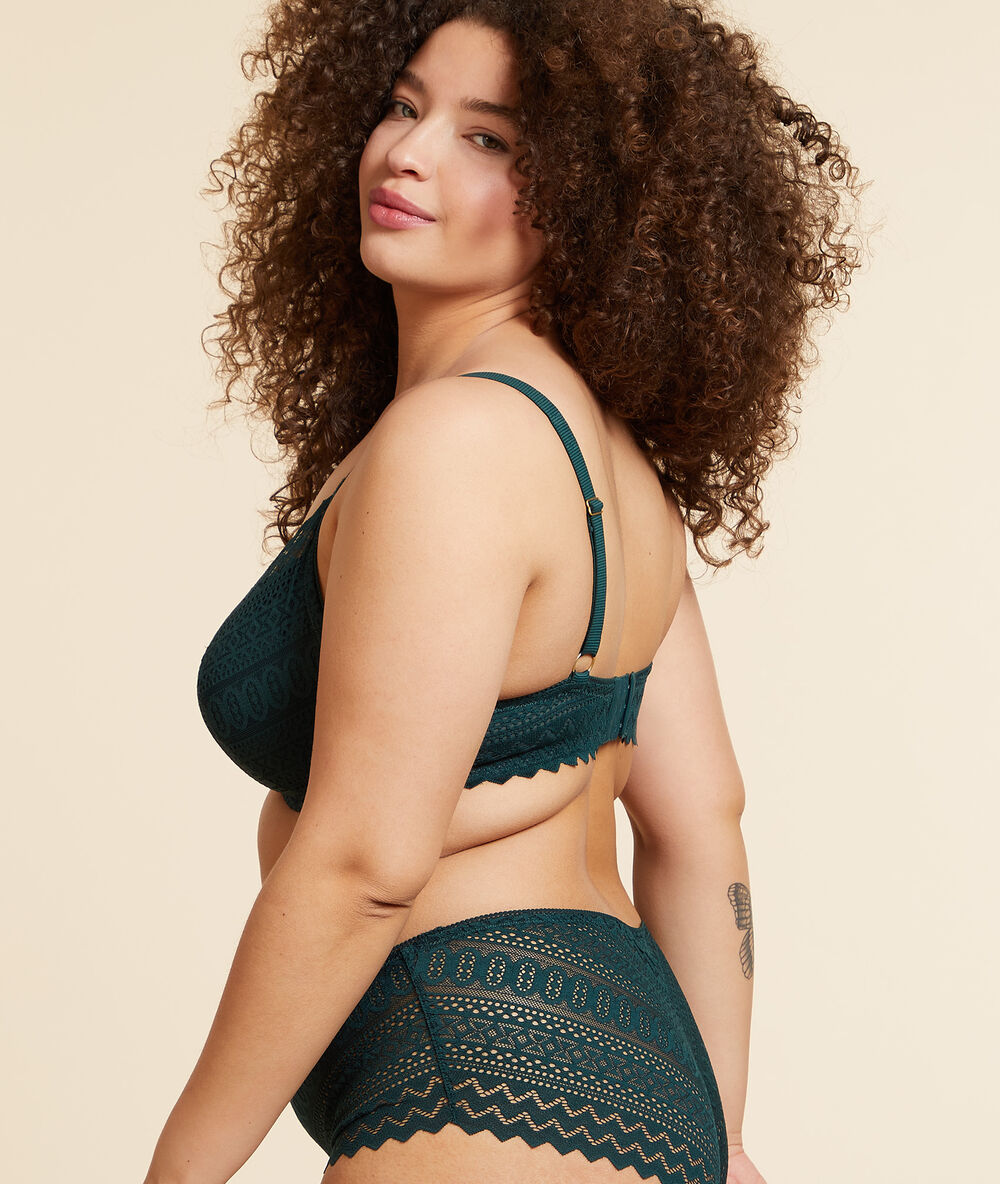 Bra n°5 - light padded forest green.