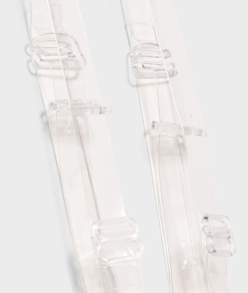 Transparent removable straps