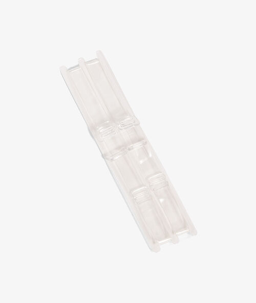 Transparent removable straps transparent.