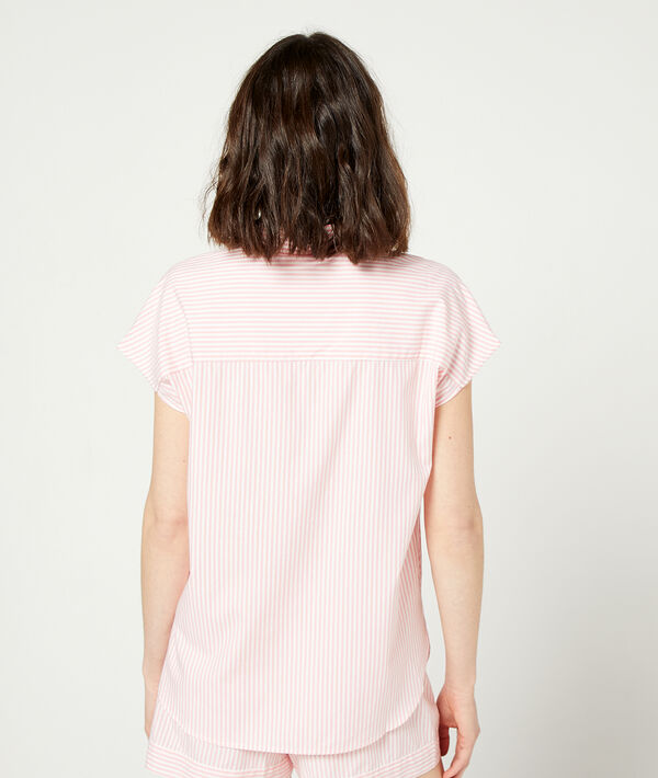 Pyjama shirt in stripes Pyjama shirt in stripes;${refinementColor}
