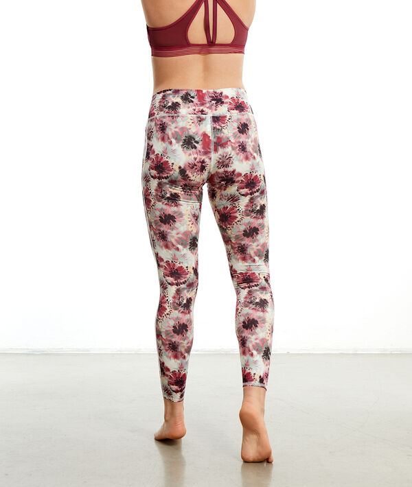 Legging de yoga long à fleurs Legging de yoga long à fleurs;${refinementColor}
