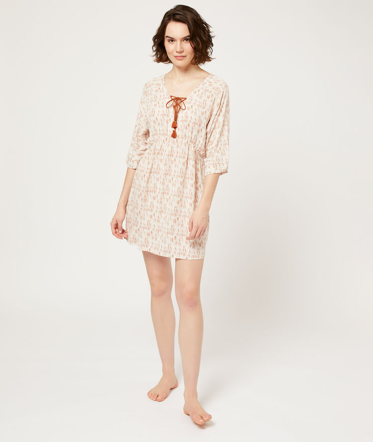 Pompom nightshirt terracotta.
