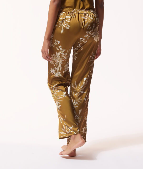 Printed satin trousers Printed satin trousers;${refinementColor}