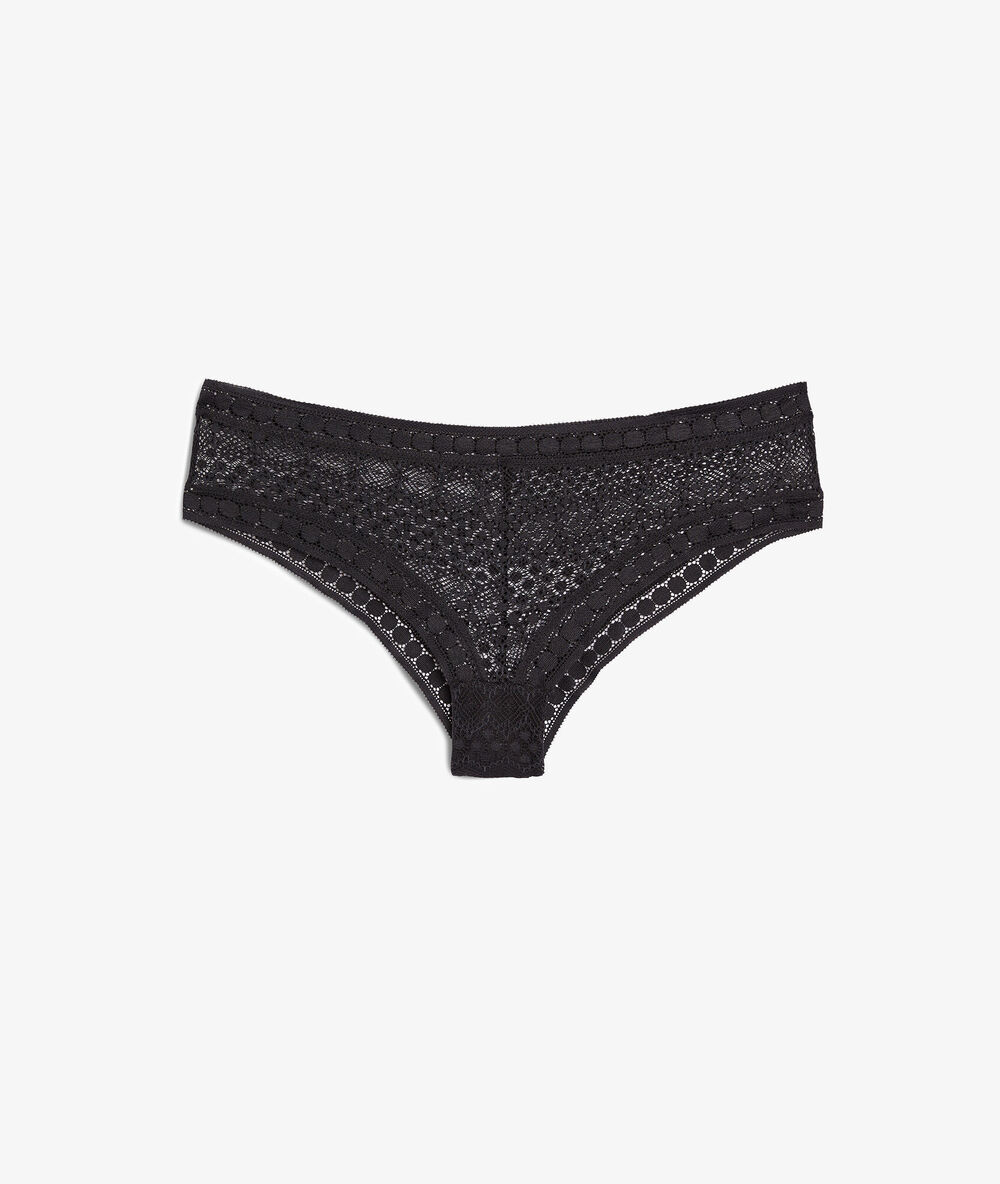 Lace hipster black.