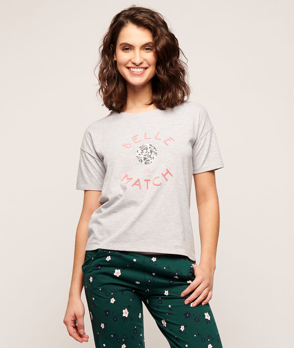 belle de match' printed T-shirt belle de match' printed T-shirt ;${refinementColor}