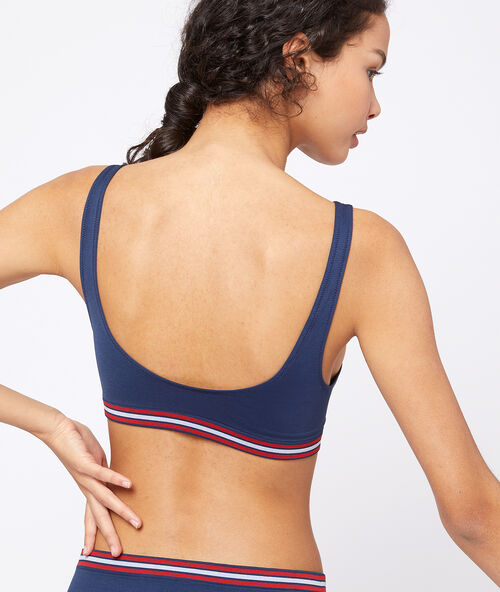 Seamless bralet navy.