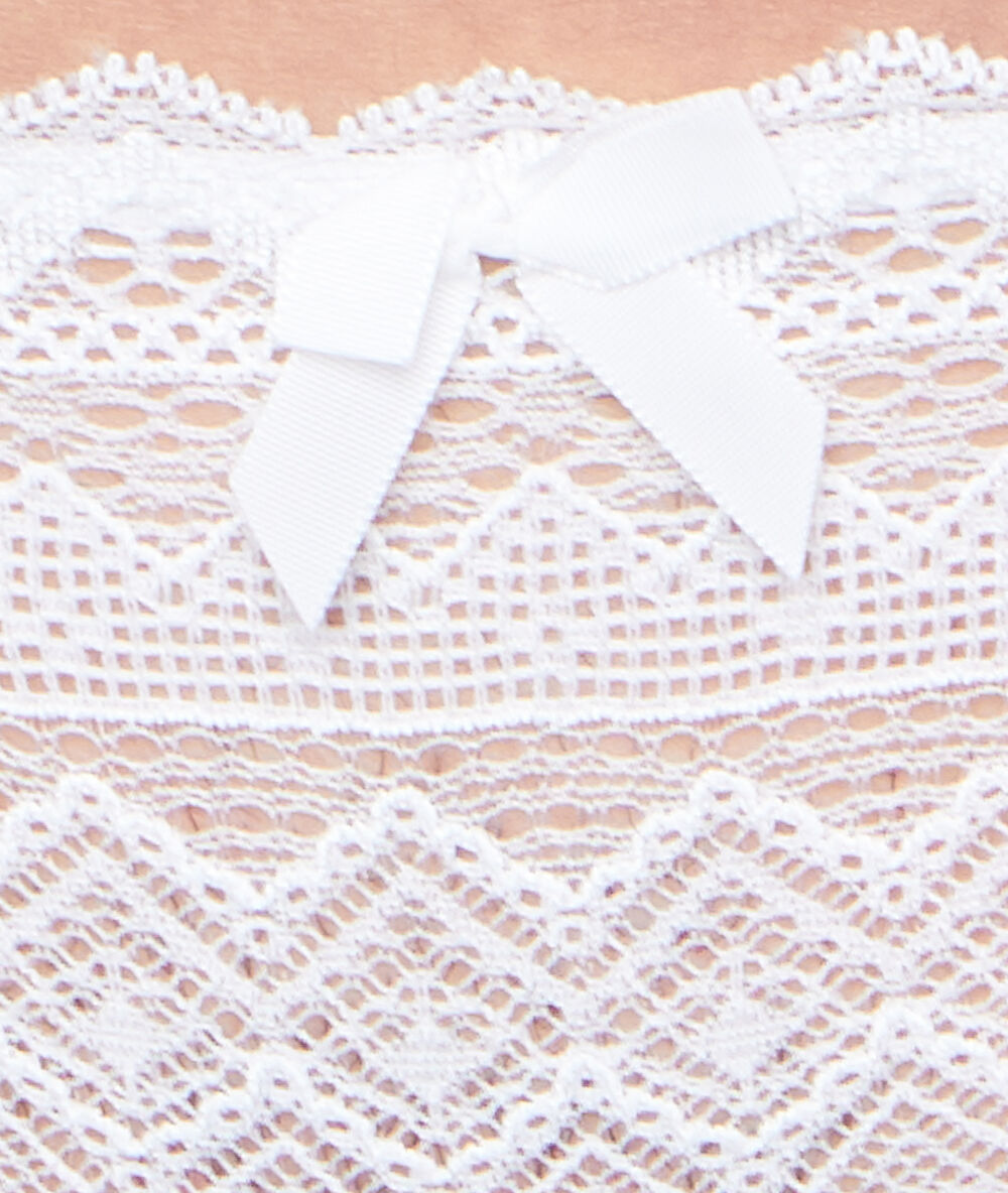 Lace knickers white.