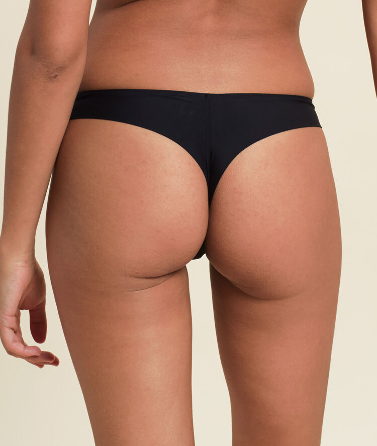 Microfibre tanga black.