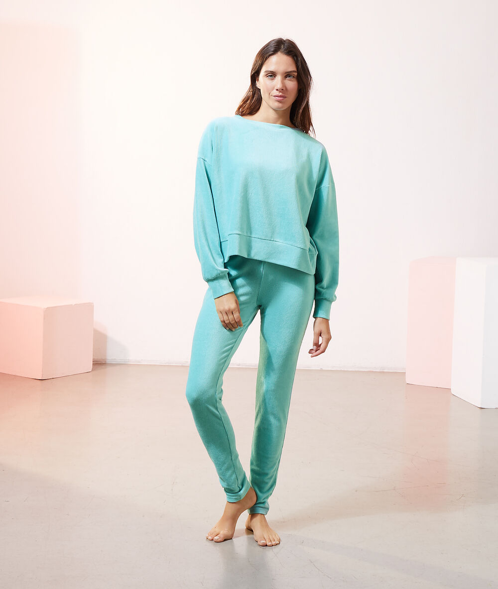 Lounge trousers green.
