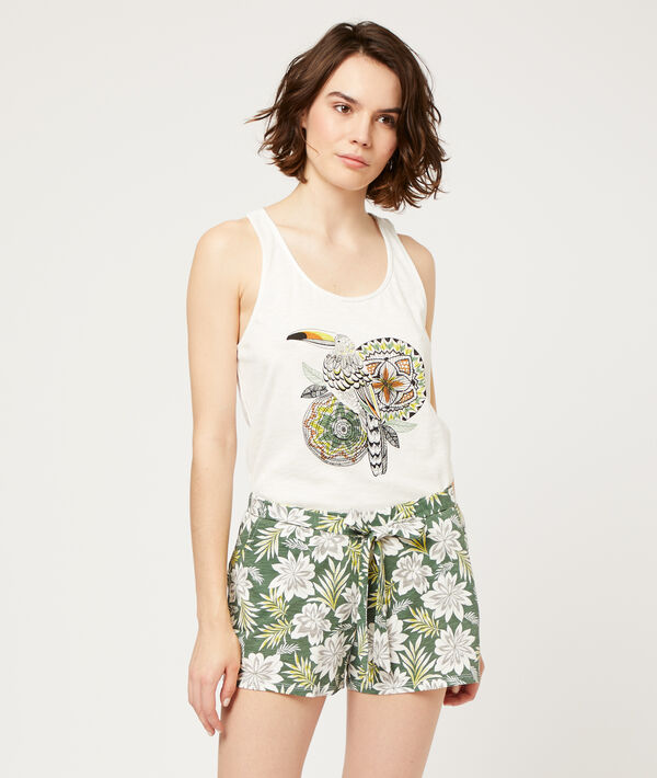 Tank top in a toucan print Tank top in a toucan print;${refinementColor}