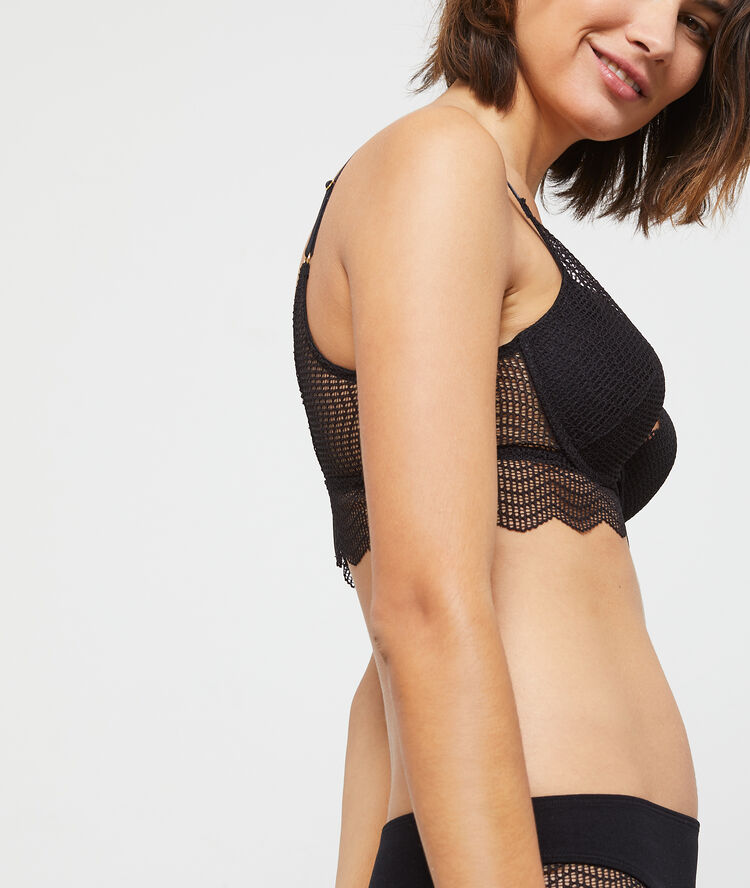 Soutien-gorge n°3 - triangle push-up black.