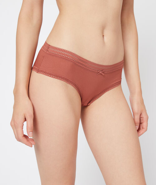 Lace trim micro short briefs henne.