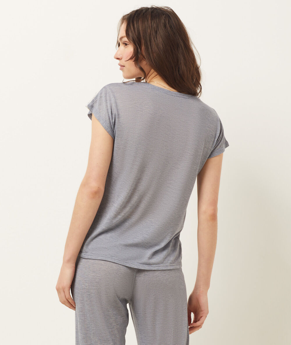 Short sleeve top blue navy.