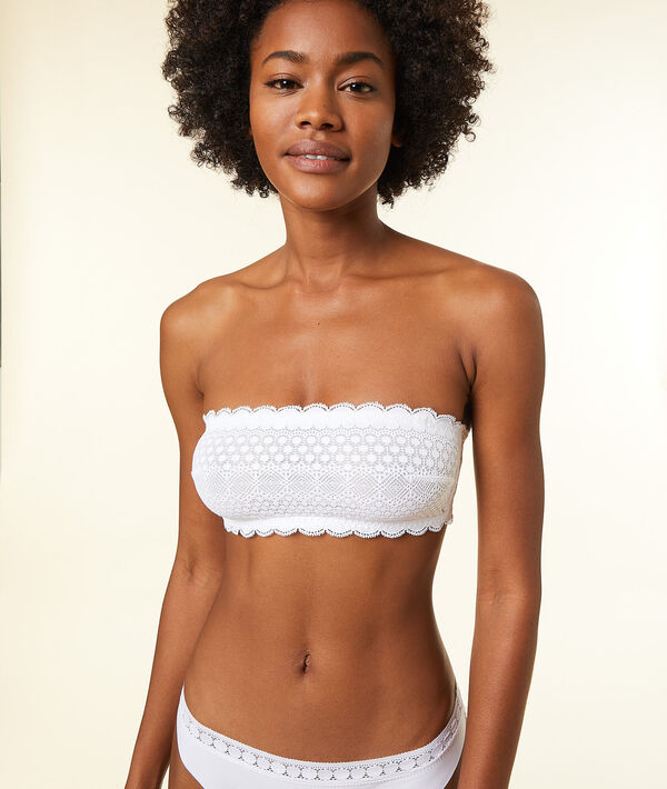 Lace bandeau bra Lace bandeau bra;${refinementColor}