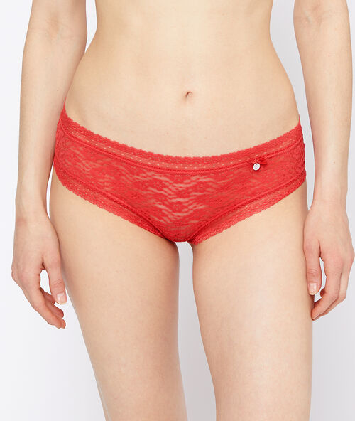 Floral lace hipster apricot.