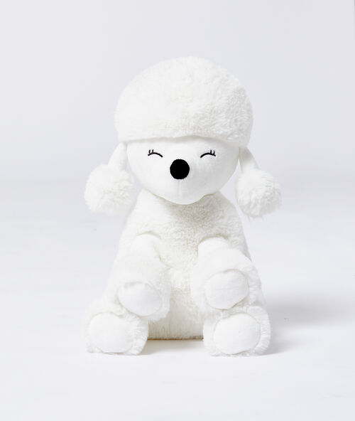 Poodle pyjama pouch ecru.