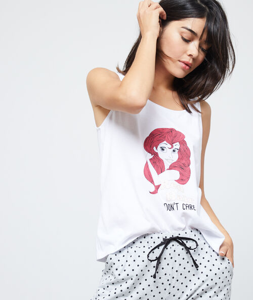 T-shirt princesse 'red hair don't care' white.