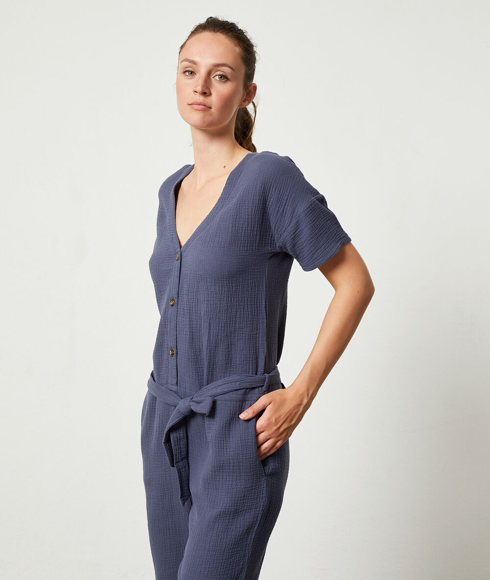 Lounge jumpsuit blue.
