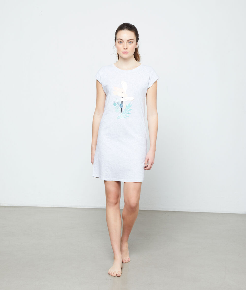 beach, uluru, paradise' organic cotton nightgown - - GRIS ...