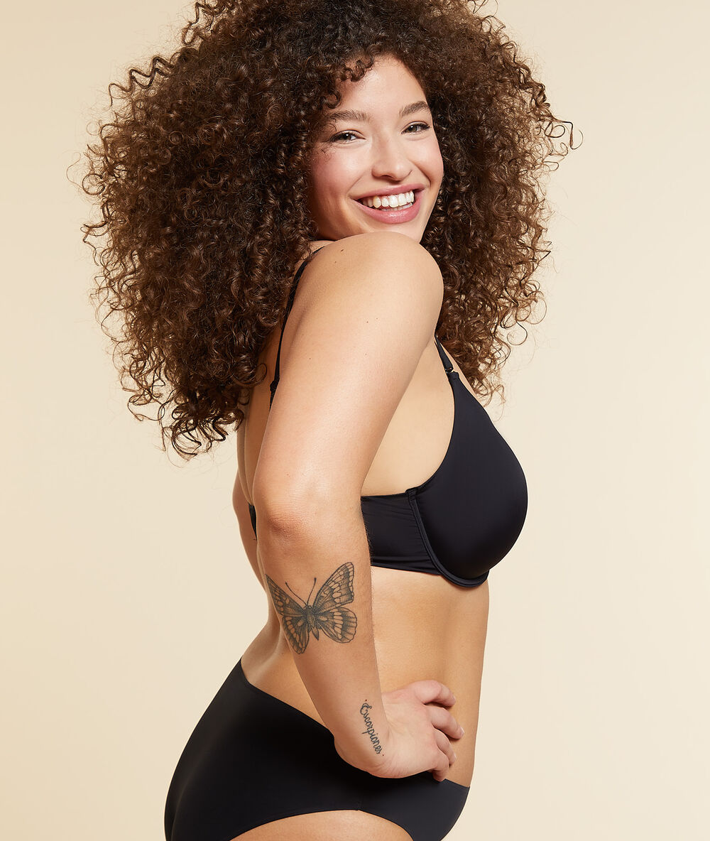 Micro demi cup black.