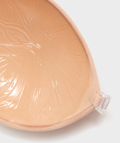 Microfibre bra beige.