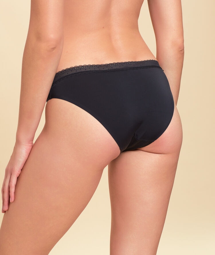 Micro and lace knickers black.
