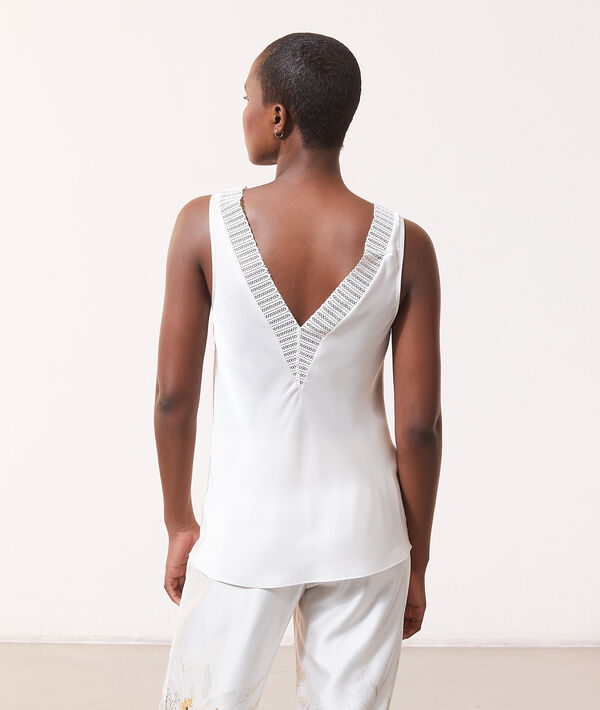 Lace neckline top Lace neckline top;${refinementColor}