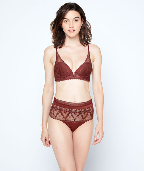 Lace high leg briefs Lace high leg briefs