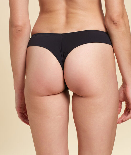 Micro lace tanga black.