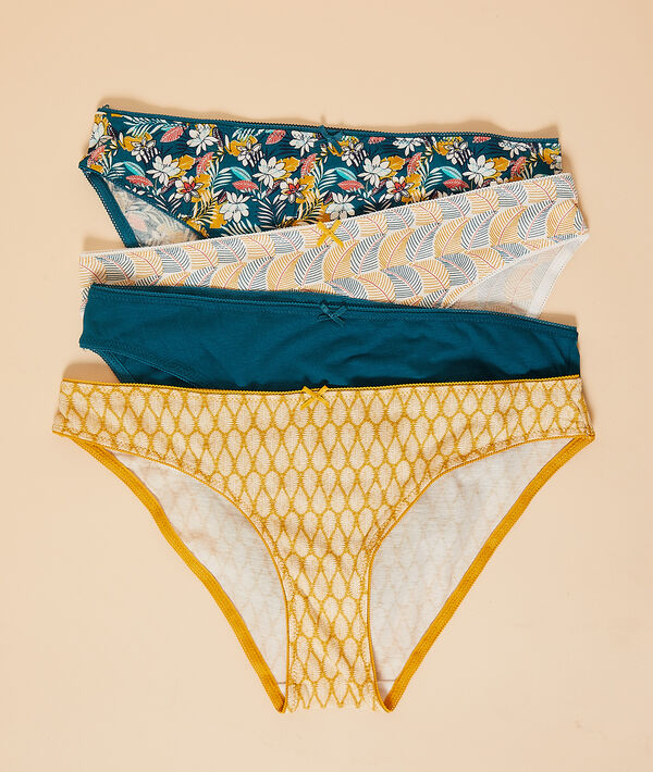 Pack of 4 printed briefs Pack of 4 printed briefs ;${refinementColor}
