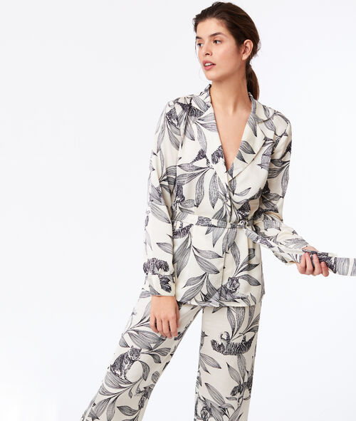 Floral print pyjama blouse Floral print pyjama blouse