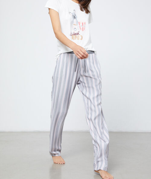 Striped trousers multi.