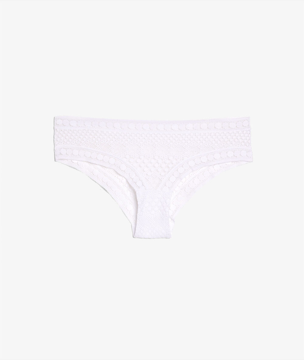 Lace hipster white.