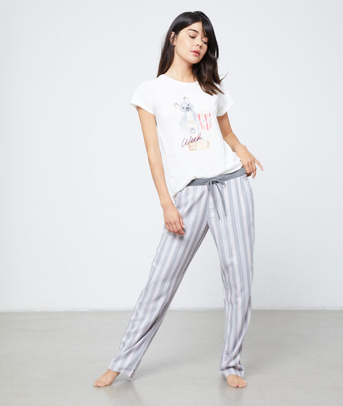 Striped trousers multi.