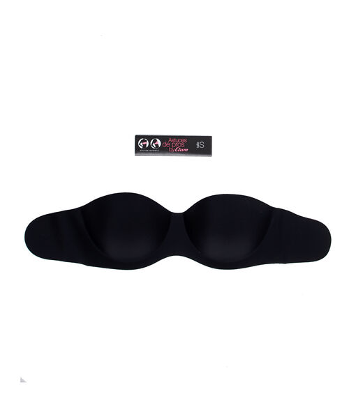 Black invisible bra