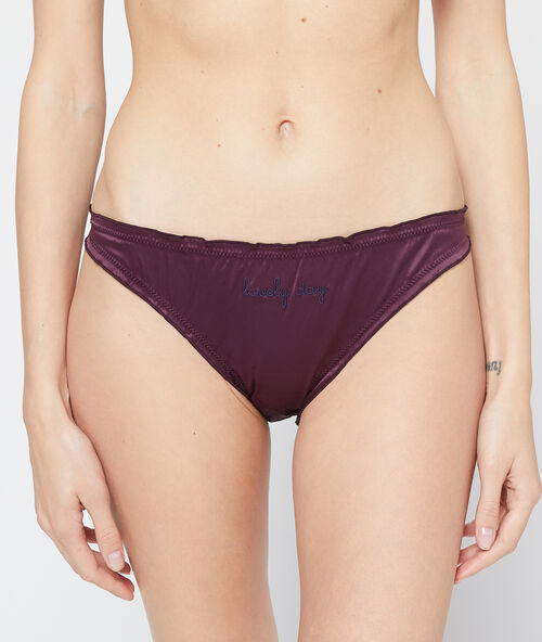'lovely day' satin briefs blueberry.