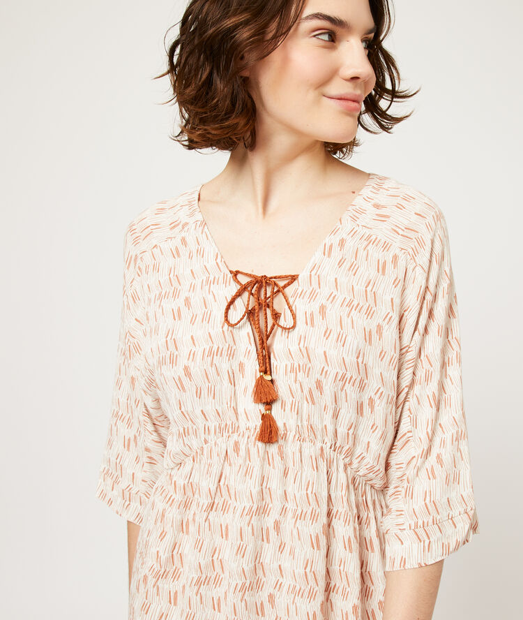 Pompom nightshirt terracotta.