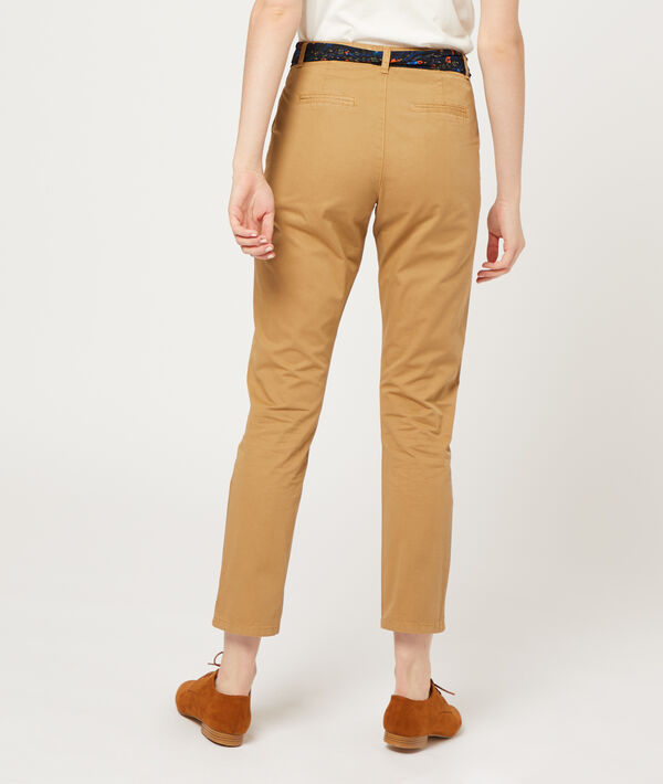 Straight leg trousers with scarf belt Straight leg trousers with scarf belt