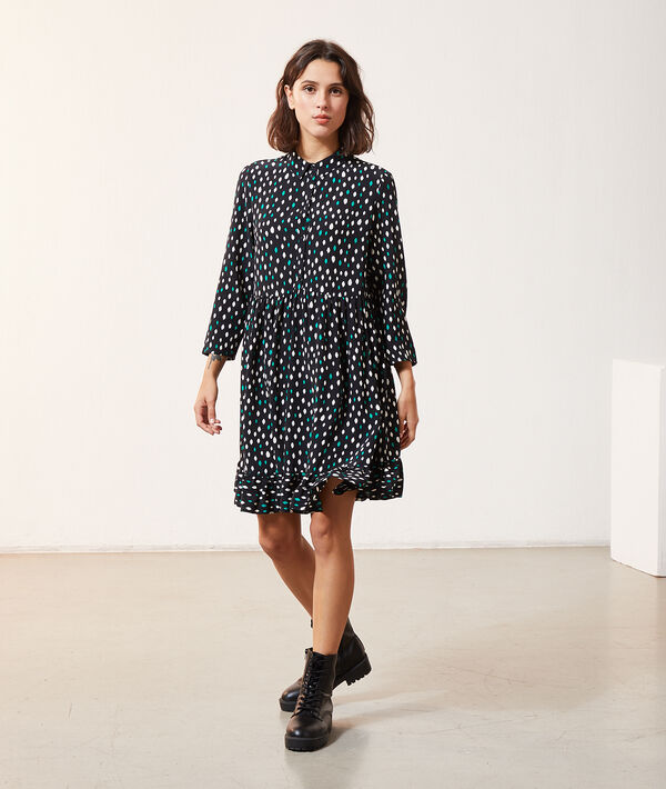 Button through dress in print Button through dress in print