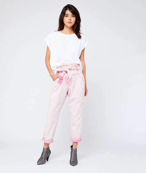 Cotton oversize t-shirt  off white.