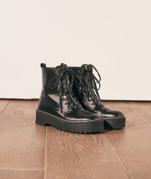 Bottines zippées à plateformes Bottines zippées à plateformes