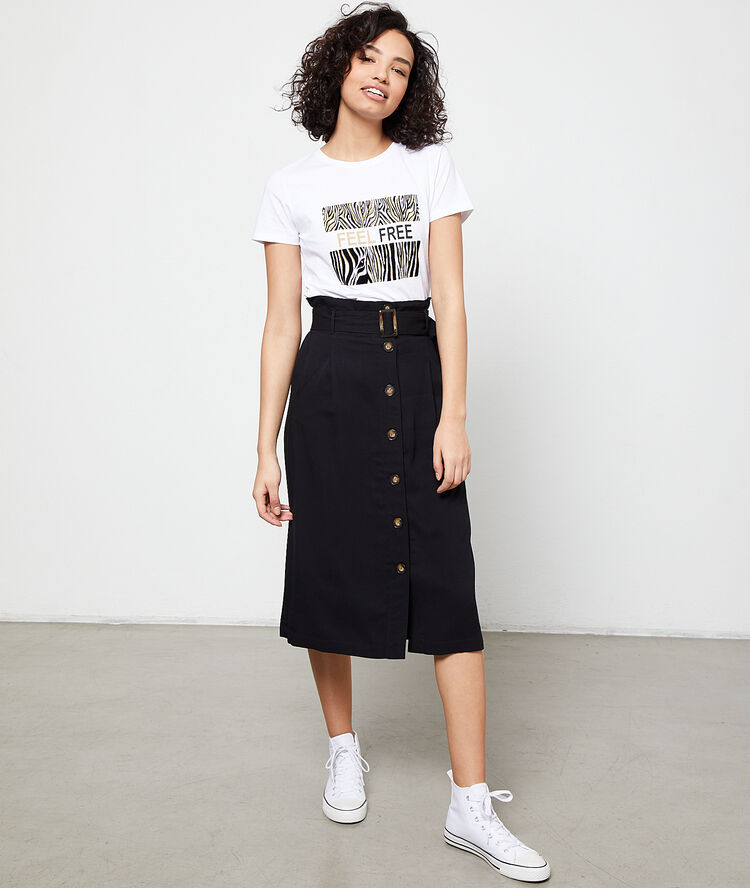 "feel free" t-shirt white.