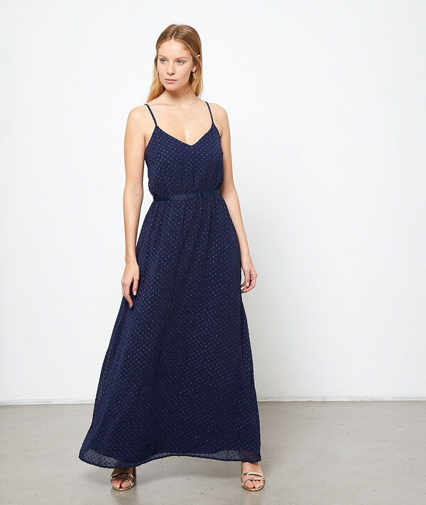 Maxi dress in dobby mesh Maxi dress in dobby mesh